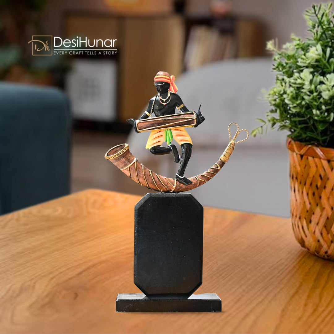 Handcrafted Tribal Men Dancing Figure  – Tribal Decor